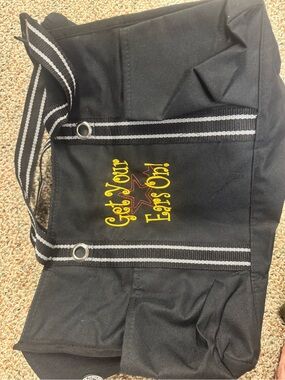 Thirty-One Utility Tote Bag with 'Get Your Ears On' Embroidery
